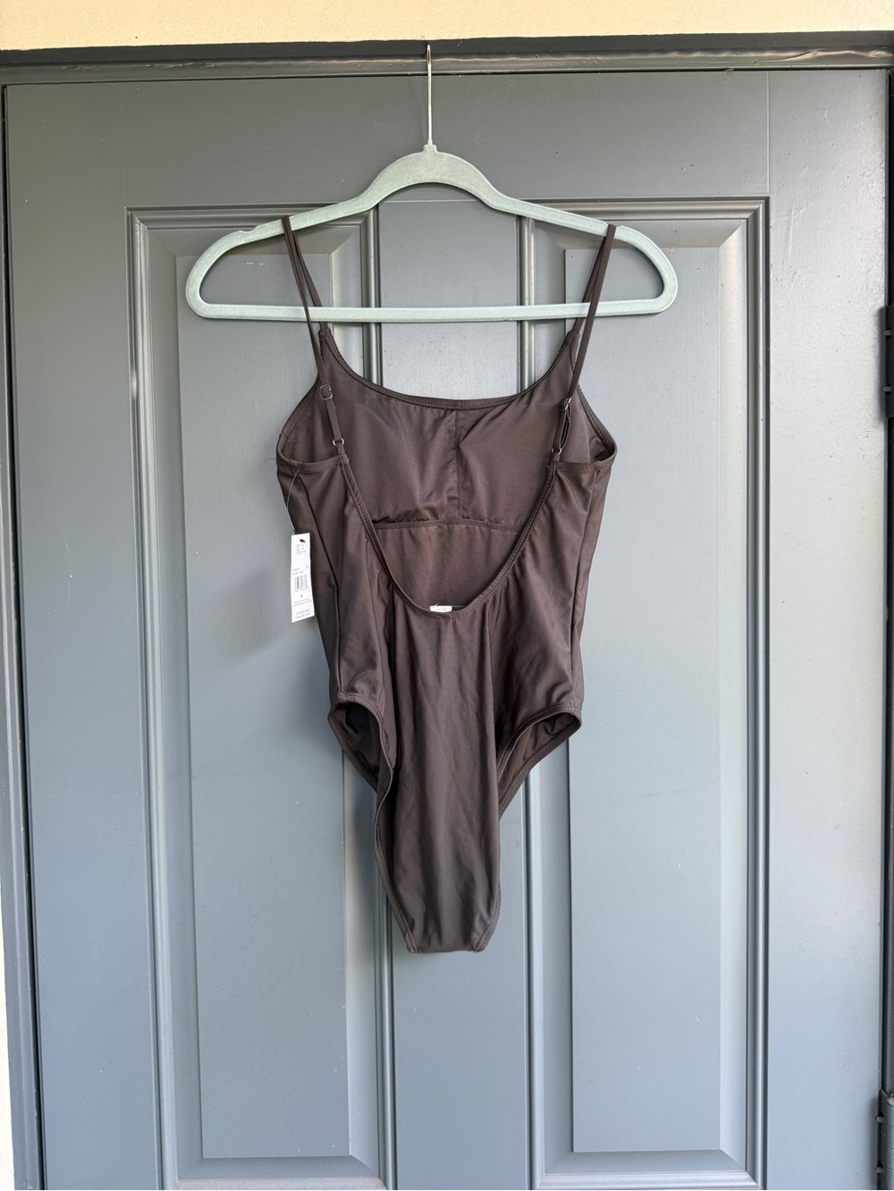 Billabong Dark Grey One-Piece Swimsuit with Pink Logo - Picture 3 of 8